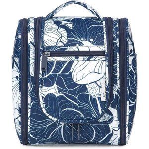 Hanging Travel Toiletry Bag Cosmetic Make up Organizer for Women and Men Blue